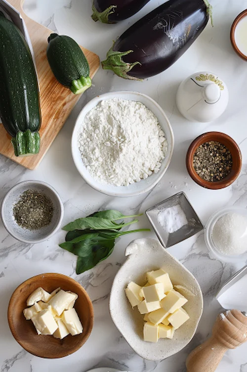 ingredientes Lasaña de calabacín: ¡receta vegetariana!
